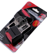 Universal Fit Seat Belt Buckle Clips Safety Upgrade (2 Pcs, Black)